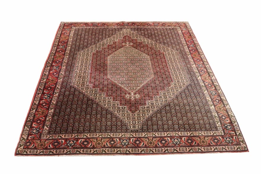 senneh-teppich-292x206-cm-handgeknupft-aus-kurdistan-robust-1 Perserteppich 290 × 205 cm aus Wolle, handgeknüpft