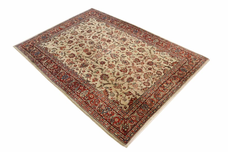 Sarough Farahan Perserteppich antik, 288 × 210 cm, Wolle