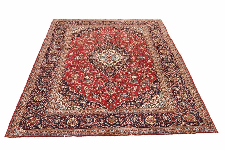 Kashan Perserteppich aus Iran, 309 × 207 cm