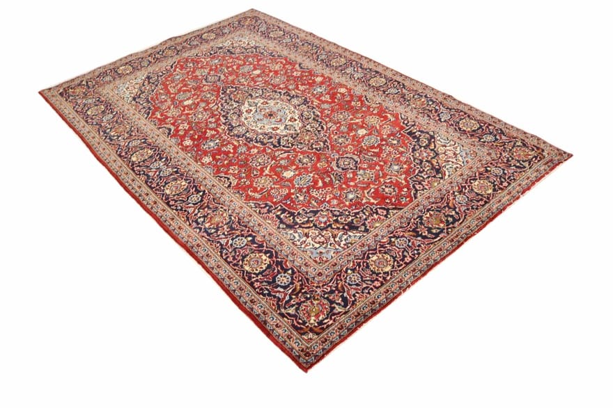 Kashan Perserteppich aus Iran, 309 × 207 cm