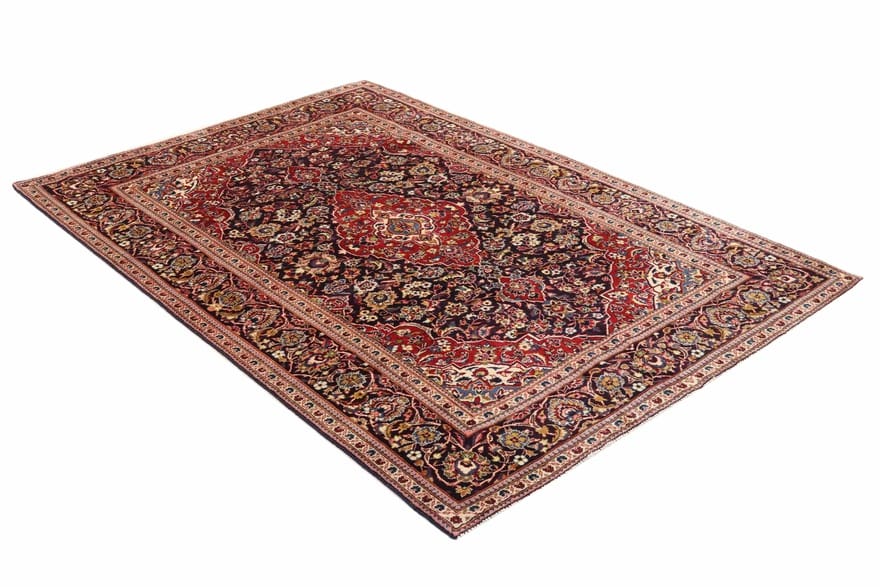 Handgeknüpfter Kashan Perserteppich 297 × 198 cm