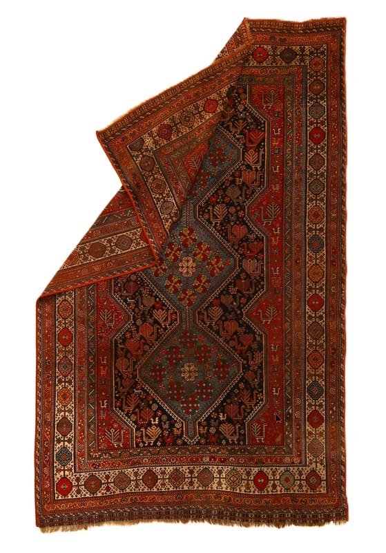 Shiraz Perserteppich antik, 295 × 180 cm, Wolle