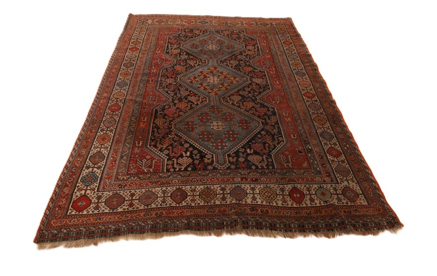 Shiraz Perserteppich antik, 295 × 180 cm, Wolle