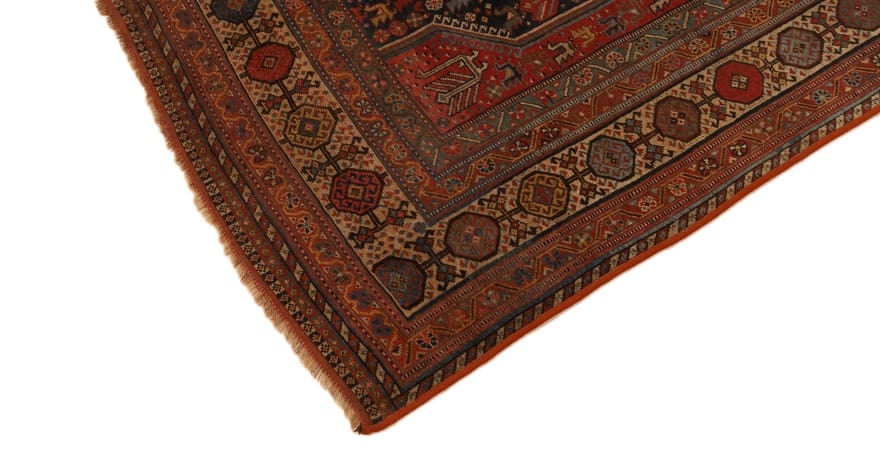 Shiraz Perserteppich antik, 295 × 180 cm, Wolle