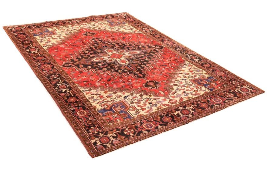 Heriz Perserteppich 293 × 208 cm aus Wolle, handgeknüpft