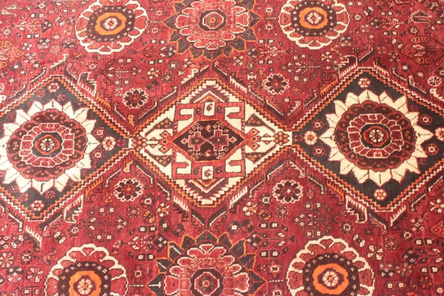 Handgeknüpfter Qashqai Perserteppich, 311 × 220 cm
