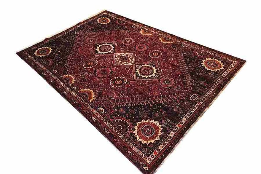 Handgeknüpfter Qashqai Perserteppich, 311 × 220 cm