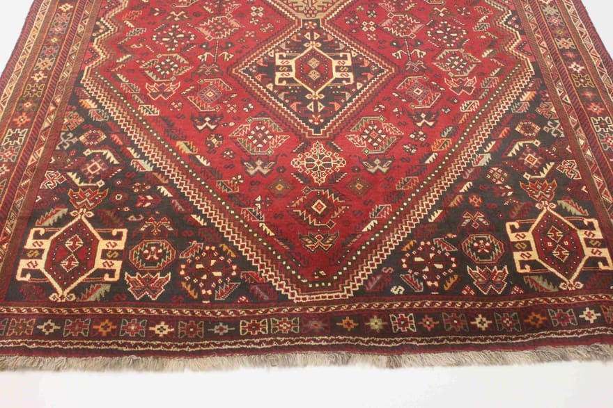 Handgeknüpfter Qashqai Perserteppich, 315 × 200 cm