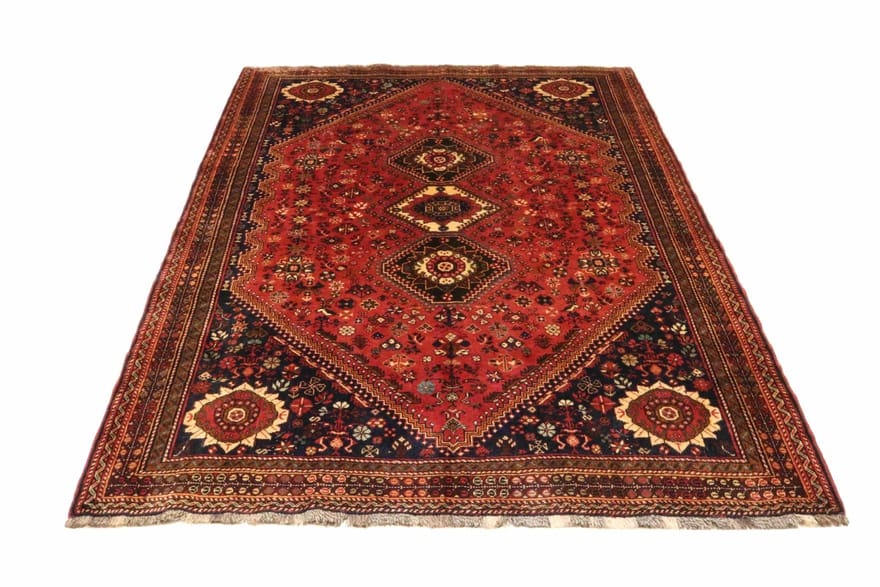 Qashqai Perserteppich aus Iran, 284 × 188 cm
