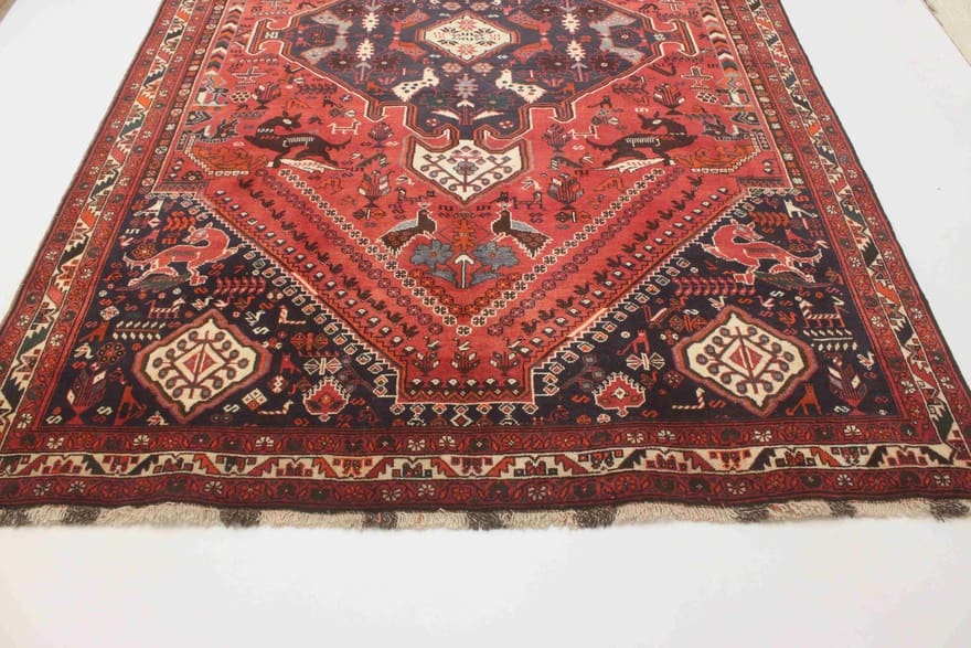 Handgeknüpfter Qashqai Perserteppich 306 × 208 cm