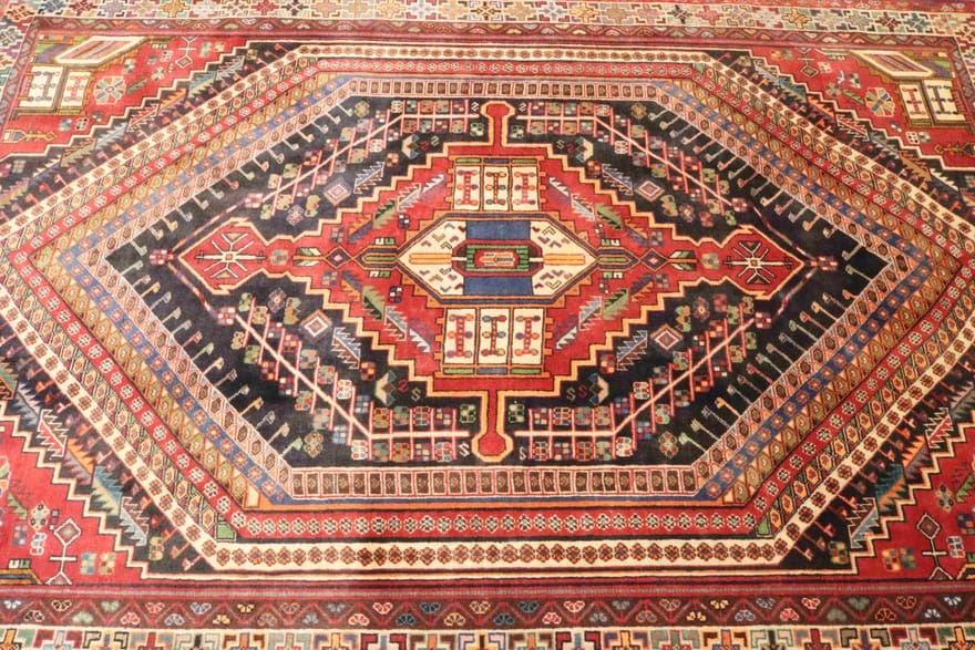 Handgeknüpfter Qashqai Perserteppich, 280 × 189 cm