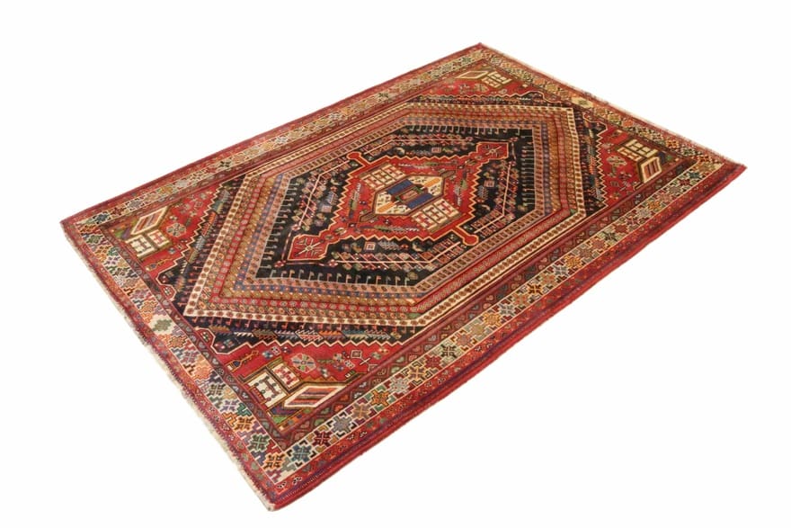 Handgeknüpfter Qashqai Perserteppich, 280 × 189 cm