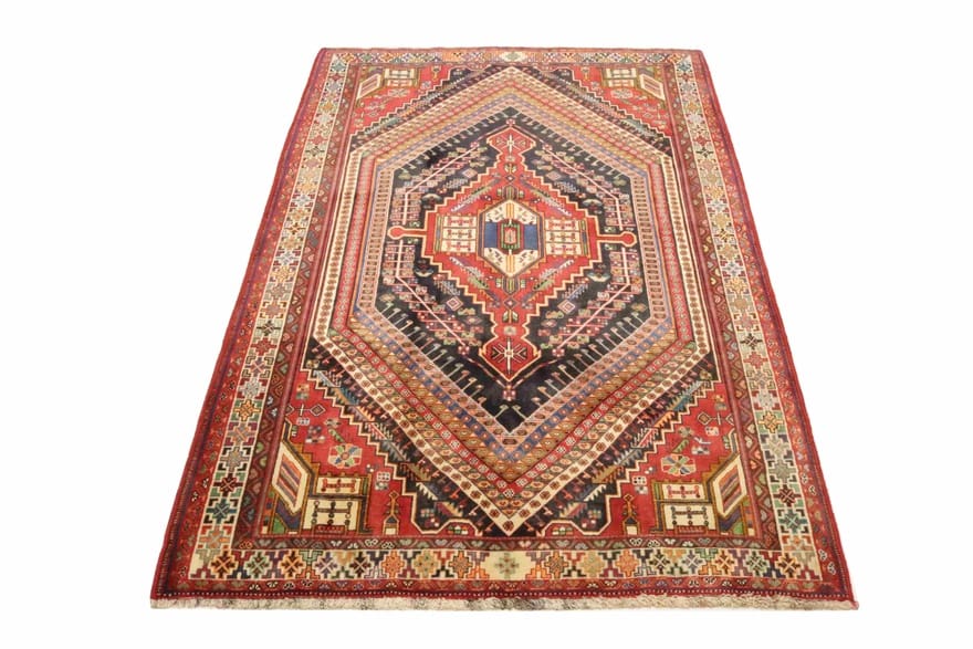 Handgeknüpfter Qashqai Perserteppich, 280 × 189 cm
