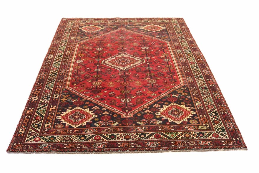 Handgeknüpfter Qashqai Perserteppich 296 × 207 cm