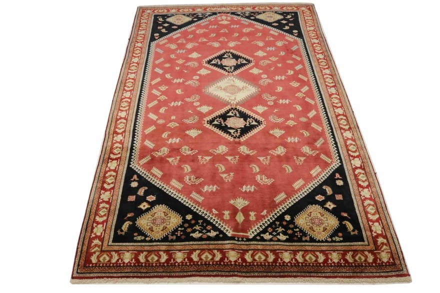 Handgeknüpfter Qashqai Perserteppich 303 × 192 cm