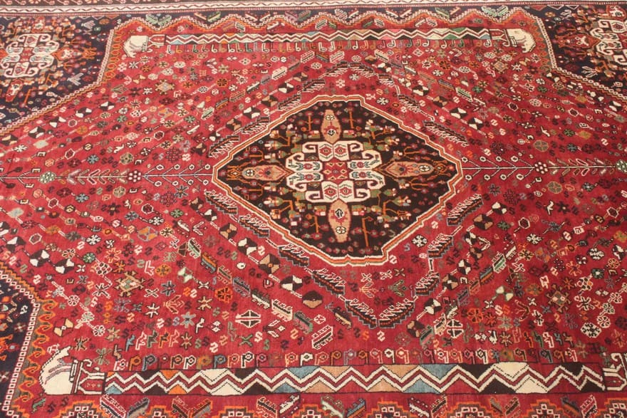 Handgeknüpfter Qashqai Perserteppich 295 × 215 cm