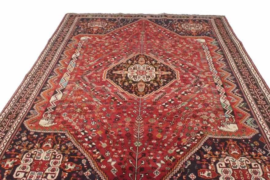 Handgeknüpfter Qashqai Perserteppich 295 × 215 cm