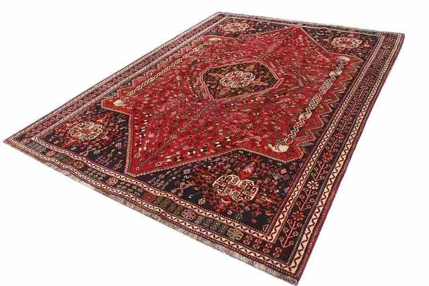 Handgeknüpfter Qashqai Perserteppich 295 × 215 cm