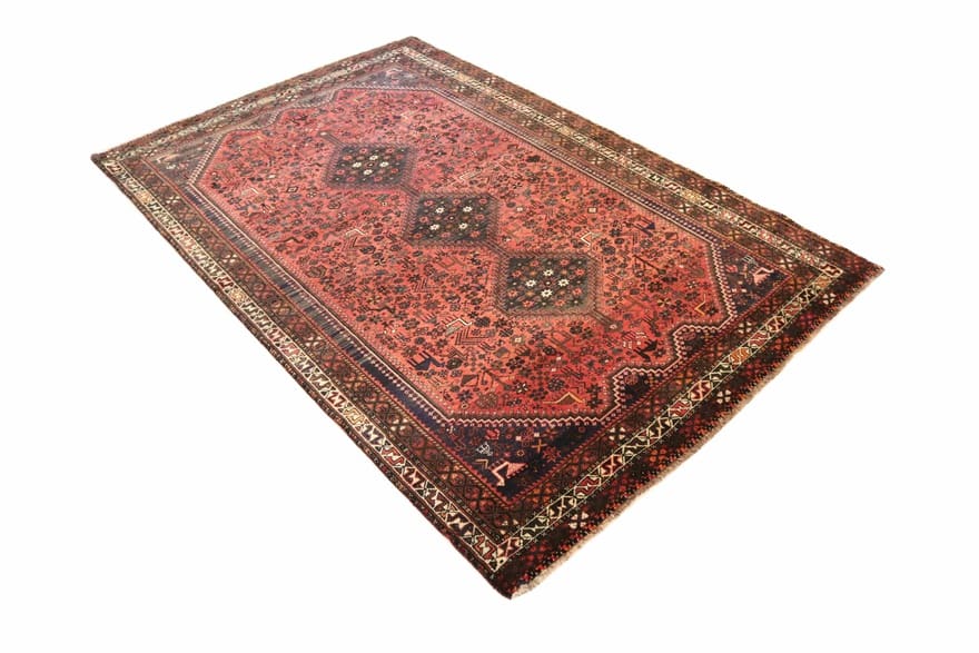 Handgeknüpfter Qashqai Perserteppich, 295 × 190 cm