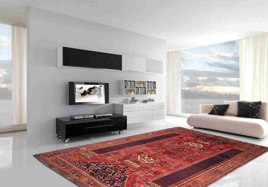 Handgeknüpfter Qashqai Perserteppich 277 × 182 cm