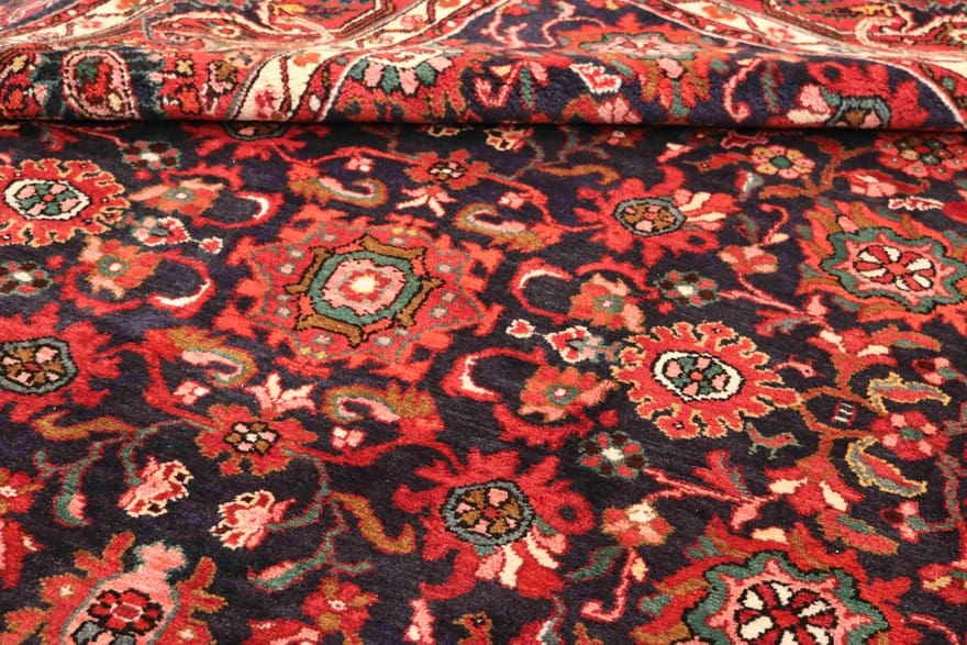 Hamadan Perserteppich 325 × 225 cm aus Wolle, handgeknüpft