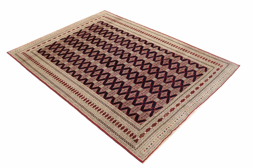 Handgeknüpfter Turkmen Perserteppich, 289 × 212 cm, Wolle