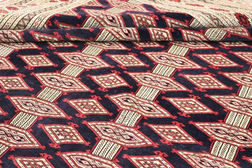 Handgeknüpfter Turkmen Perserteppich, 289 × 212 cm, Wolle