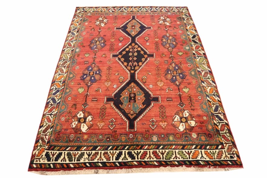 Handgeknüpfter Qashqai Perserteppich, 293 × 205 cm
