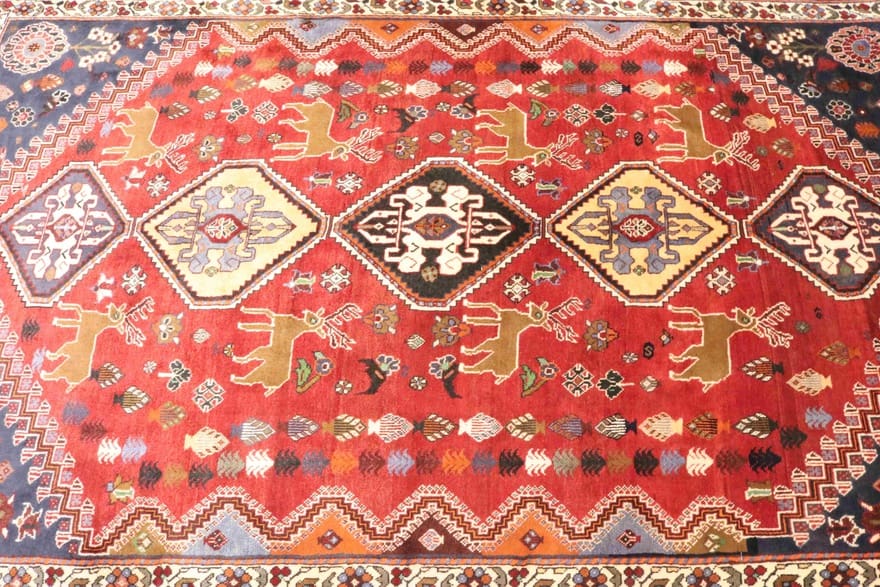 Qashqai Perserteppich 287 × 175 cm aus Wolle, handgeknüpft