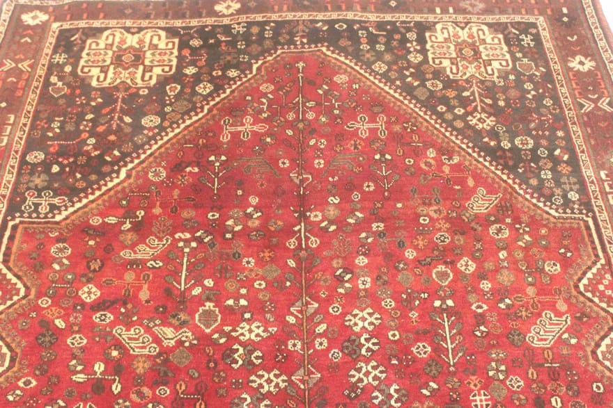 Qashqai Perserteppich aus Iran, 282 × 178 cm