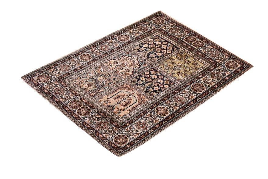 Kashmir Orientteppich aus Indien, 90 × 64 cm
