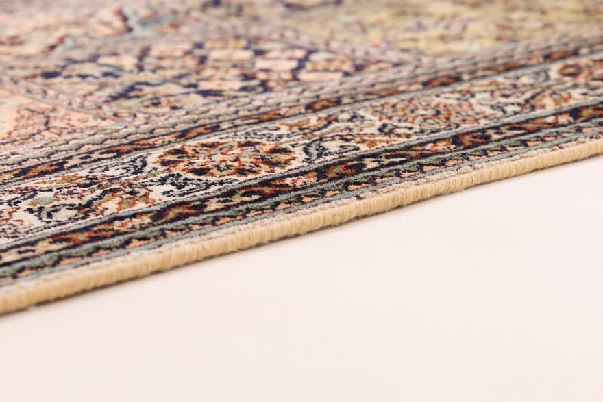 Kashmir Orientteppich aus Indien, 90 × 64 cm