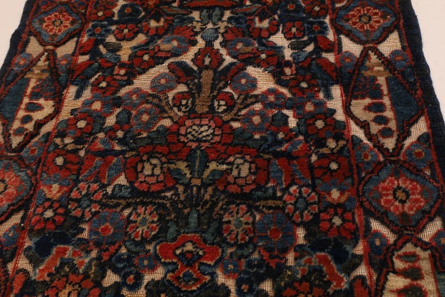 Antiker Sarough Farahan Perserteppich aus Iran, 70 × 50 cm