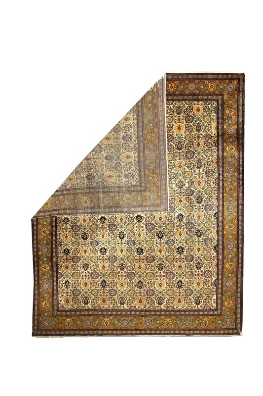 Handgeknüpfter Täbriz Perserteppich 425 × 344 cm