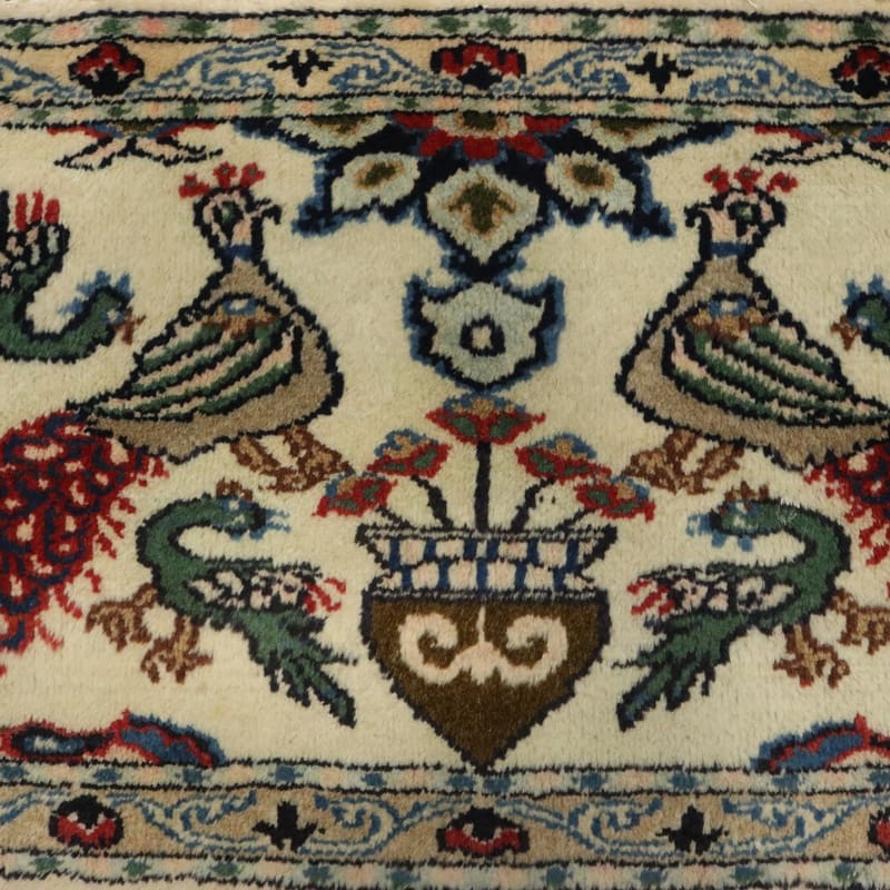 Handgeknüpfter Kashmar Perserteppich 78 × 41 cm