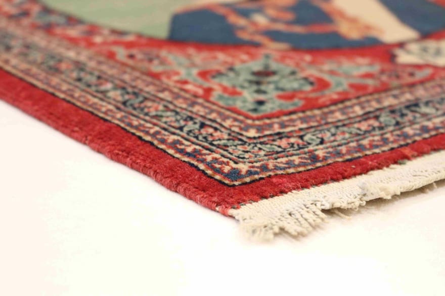 Antiker Kashan Perserteppich aus Iran, 70 × 60 cm