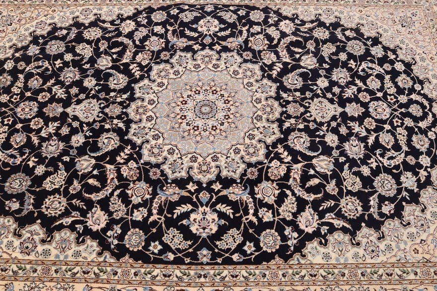Antiker Nain Perserteppich, 265 × 176 cm, Wolle