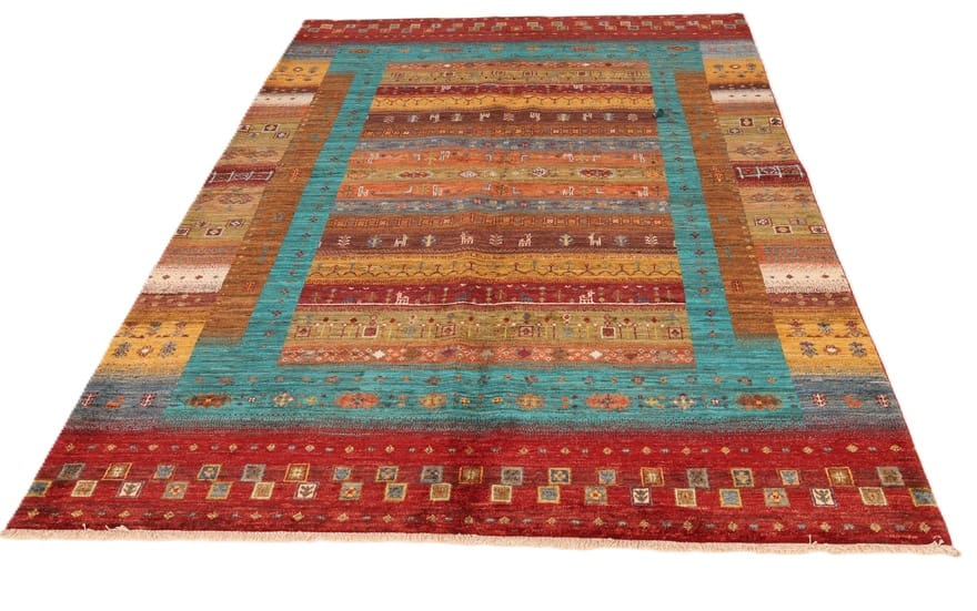 ziegler-farhan-orientteppich-243x178-cm-handgeknupft-schmutzabweisend-2 Handgeknüpfter Farahan Ziegler Orientteppich, 241 × 177 cm, Wolle
