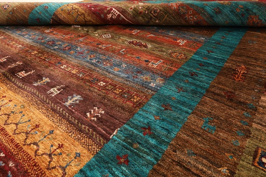 ziegler-farhan-orientteppich-243x178-cm-handgeknupft-schmutzabweisend-3 Handgeknüpfter Farahan Ziegler Orientteppich, 241 × 177 cm, Wolle