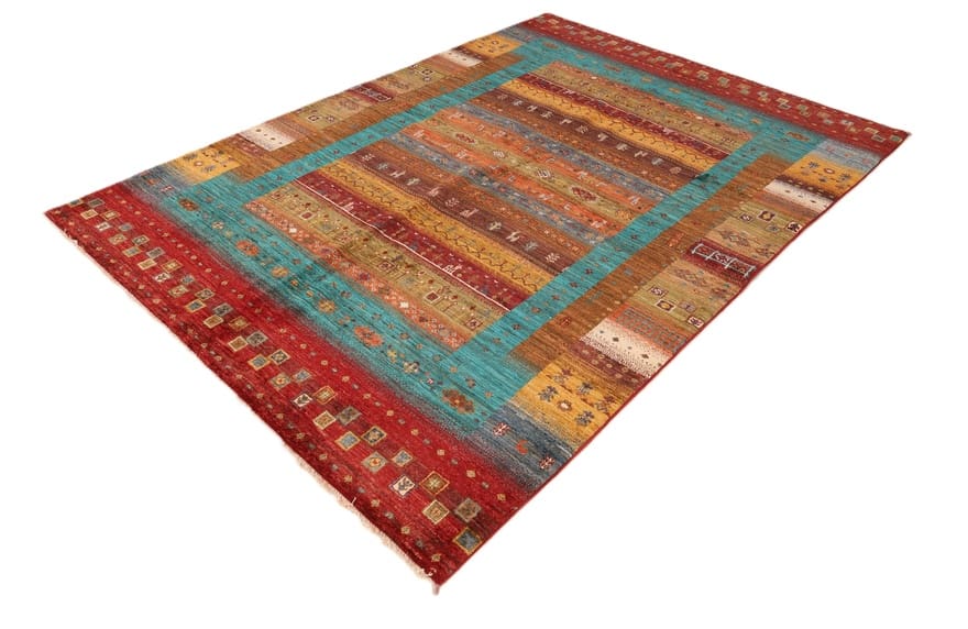 ziegler-farhan-orientteppich-243x178-cm-handgeknupft-schmutzabweisend-4 Handgeknüpfter Farahan Ziegler Orientteppich, 241 × 177 cm, Wolle