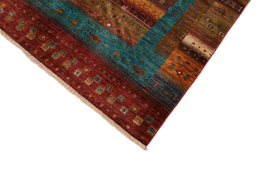 ziegler-farhan-orientteppich-243x178-cm-handgeknupft-schmutzabweisend-6 Handgeknüpfter Farahan Ziegler Orientteppich, 241 × 177 cm, Wolle