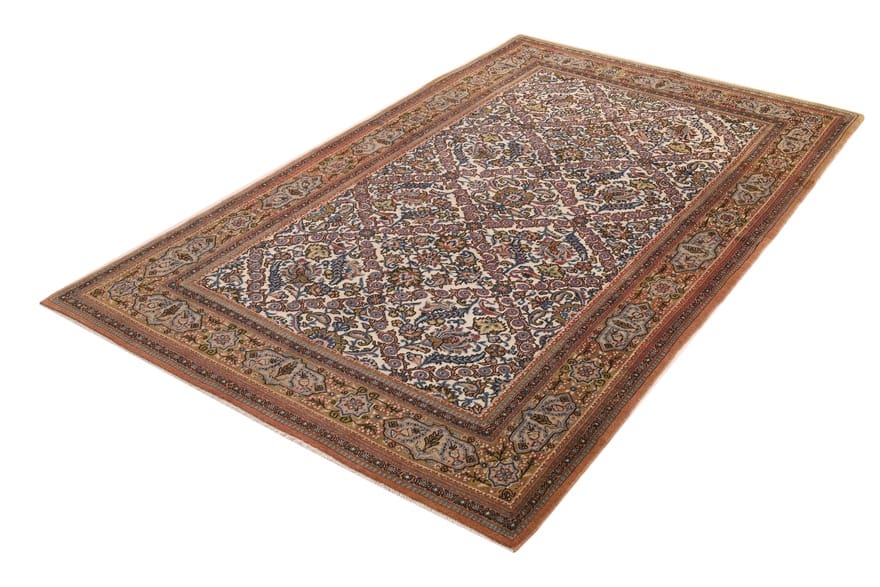 handgeknupfter-qom-teppich-157x263-cm-watteteppich-orientalisch-1 Handgeknüpfter Ghom Perserteppich 263 × 155 cm