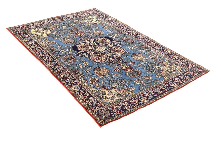Handgeknüpfter Ghom Perserteppich 218 × 140 cm