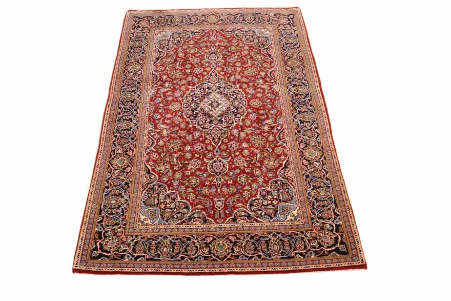 Kashan Perserteppich 225 × 144 cm aus Wolle, handgeknüpft