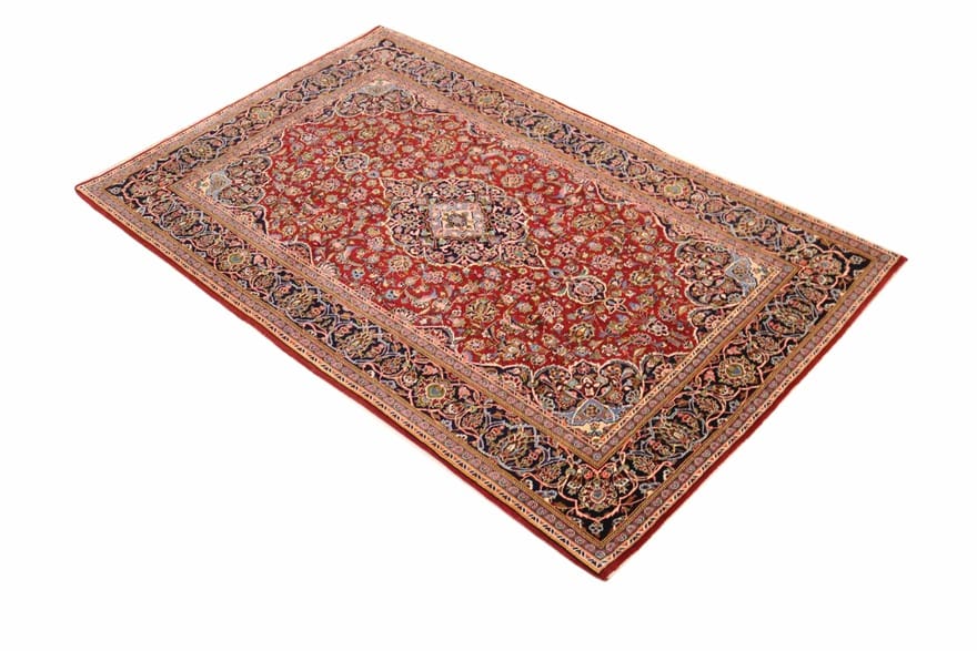 Kashan Perserteppich 225 × 144 cm aus Wolle, handgeknüpft