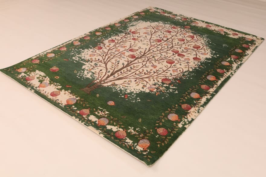 Handgeknüpfter Loribaft Orientteppich, 243 × 170 cm, Wolle