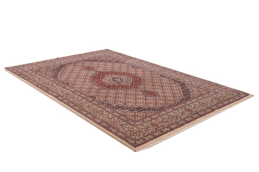 moud-teppich-257x173-cm-medaillon-handgeknupft-perserteppich-1 Moud Perserteppich aus Iran, 255 × 172 cm