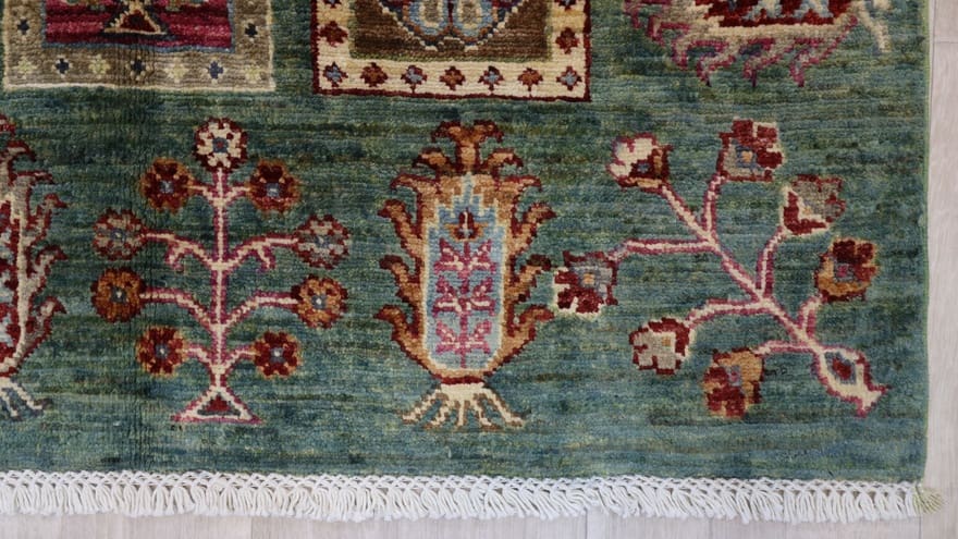 orientteppich-ziegler-234x167-traditionelles-design-handgeknupft-3 Handgeknüpfter Ziegler Orientteppich 232 × 166 cm