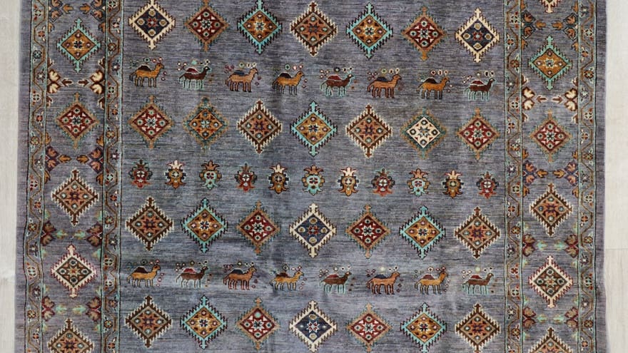 Handgeknüpfter Ziegler Orientteppich, 239 × 172 cm, Wolle