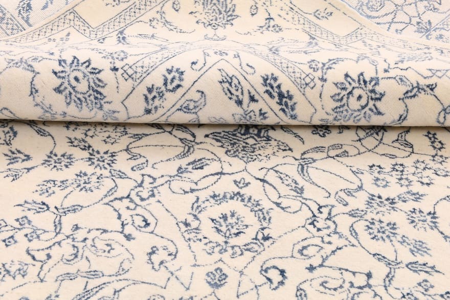 modern-lotus-carpet-245x159-designer-orientteppich-handgeknupft-2 Orientteppich 243 × 158 cm aus Wolle, handgeknüpft